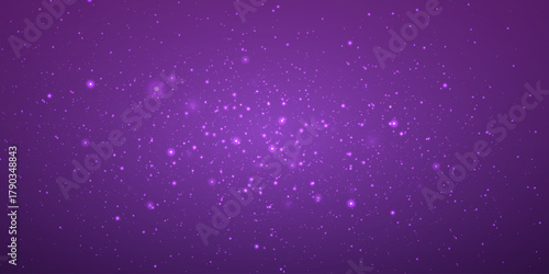 Purple effect of sparks and light particles.