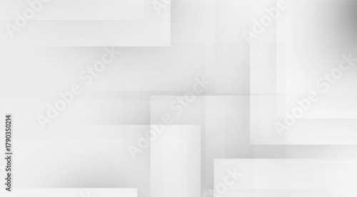 Neutral palette features an abstract design, composed of overlapping white and gray rectangles creating a modern, clean and subtly textured background with a geometric aesthetic
