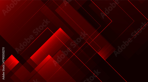 Elegant dark red backdrop featuring intersecting geometric shapes and glowing red lines that create an illusion of depth with a modern, sophisticated aesthetic and sleek design