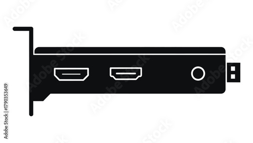 Computer expansion card with hdmi and audio ports