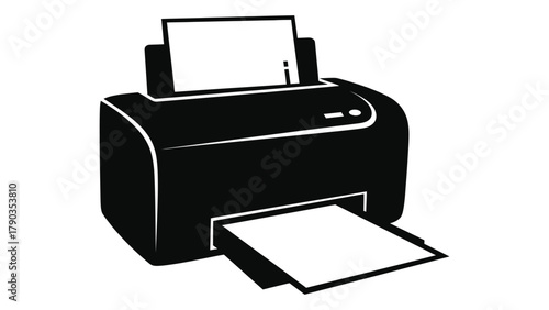 Printer with paper output