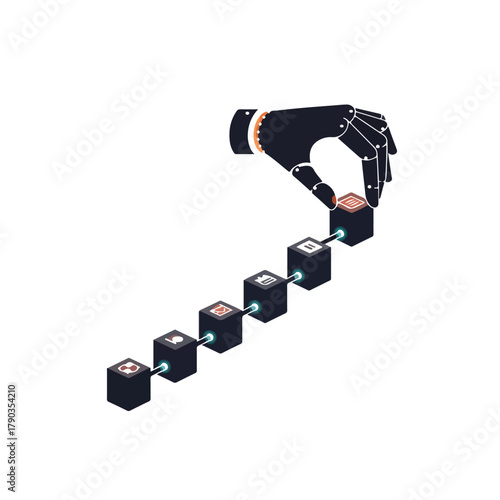 Robotic Automation Securing and Integrating the Digital Data Workflow Chain