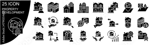 Property Development Icon Set Collection