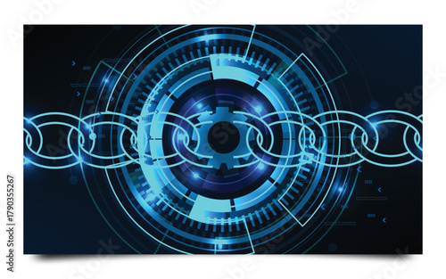 Block chain banner for decentralized financial system