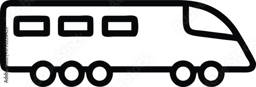 train silhouette vector illustration 