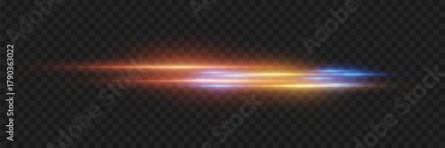 Dynamic glowing neon light lines. Vector EPS10
