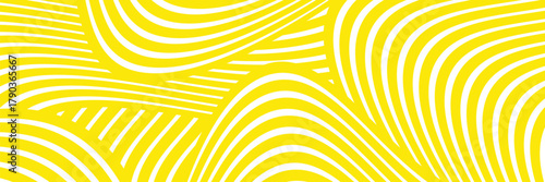 Yellow and white pasta background, abstract geometric pattern of spaghetti. modern illustration.