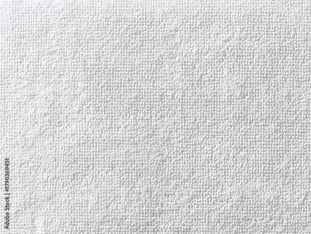 Fototapeta premium White towel fabric close up background texture