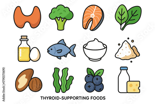 Thyroid-supporting foods: healthy choices for thyroid health.