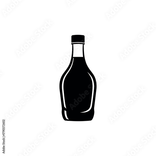 Coffee Syrup Bottle Silhouette