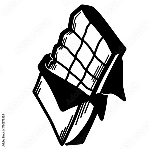 chocolate cake vector illustration