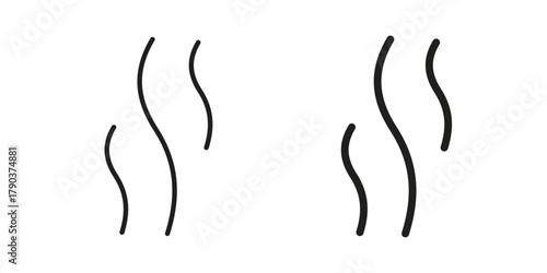 Aroma icon vector with glyph style. Stroke liner icons