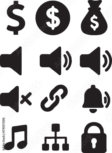 Daily necessities icon vector art আইকন