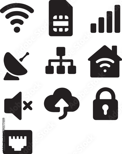 Daily necessities icon vector art আইকন