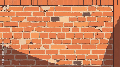 Brick wall background. Brick wall texture for urban interiors, vintage design, and exterior decor. 
