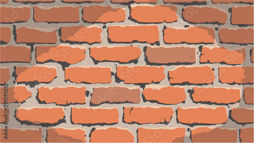 Brick wall background. Brick wall texture for urban interiors, vintage design, and exterior decor. 