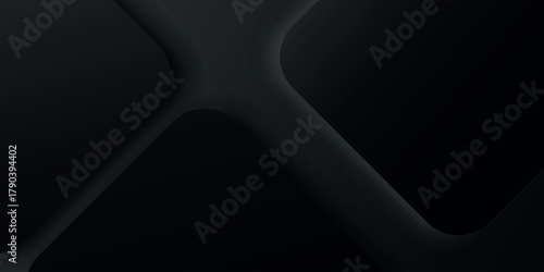 Dark abstract background with modern black square pattern. Simple and elegant 3D style background concept for covers, brochures, presentations, websites and certificates. VOL. 2