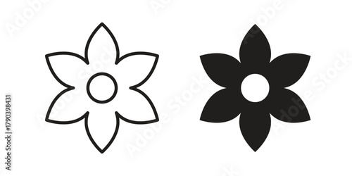 Neroli icon vector with glyph style. Stroke liner icons