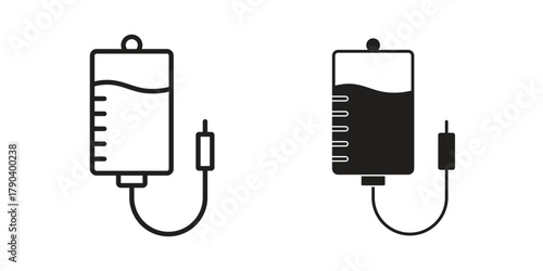 Perfusion icon vector with glyph style. Stroke liner icons