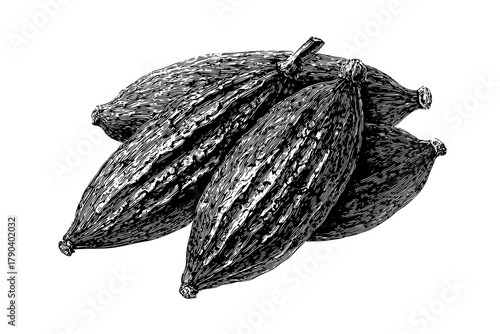 Cacao: Symphony Chocolate Delights | Clean, isolated vector art for creative projects.