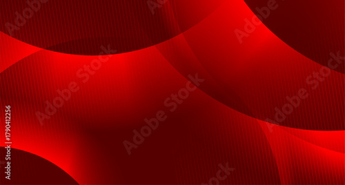 Red glowing waves and lines abstract elegant background