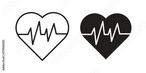 Wellbeing icon vector with glyph style. Stroke liner icons