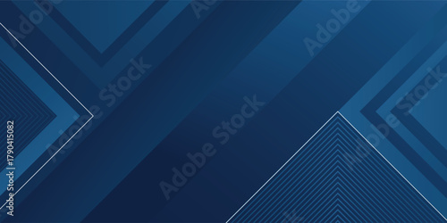 Dynamic fluid blue geometric with hexagon lines gradient background. Vector illustration