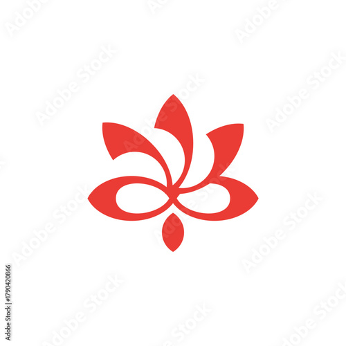 Lotus Nature Wellness. Fit for beauty, health, and freshness business. Flat, elegant, minimal style.