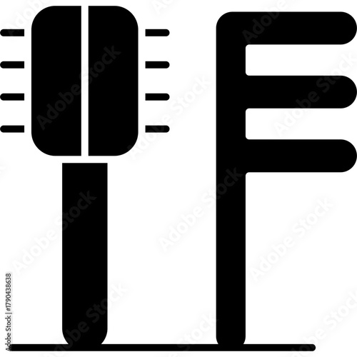 Hair Comb Icon Vector Element
