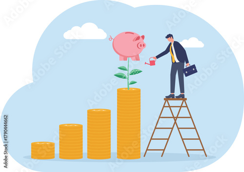  illustration of maintaining financial investments aligned with rising business performance
