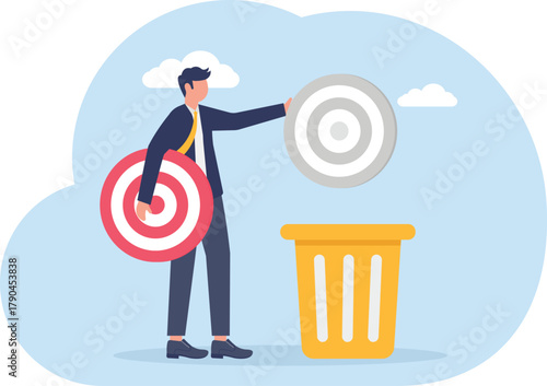 illustration of step-by-step completing business targets
