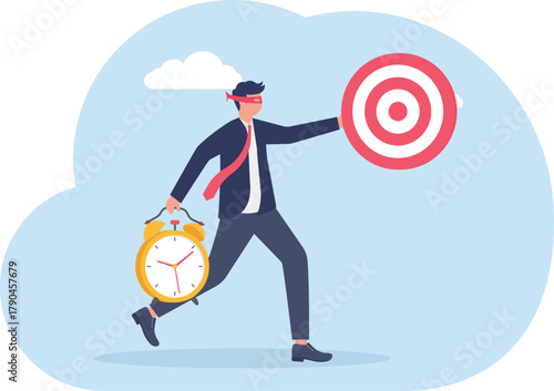 illustration of fraud manipulating business target time schedules

