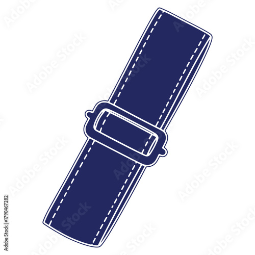 Stylish Adjustable Blue Belt with Buckle for Fashion and Functionality in Clothing Accessories