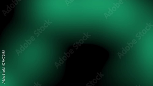 Smooth green cyan animated background abstract graphic digital design blurred soft gradient visual presentation template featuring light flowing over a dark surface texture motion for creative project