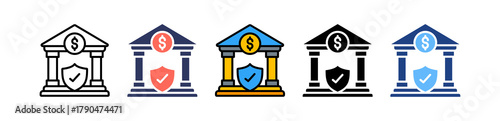 Banking And Insurance multiple icon