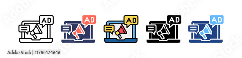 Marketing And Advertising multiple icon