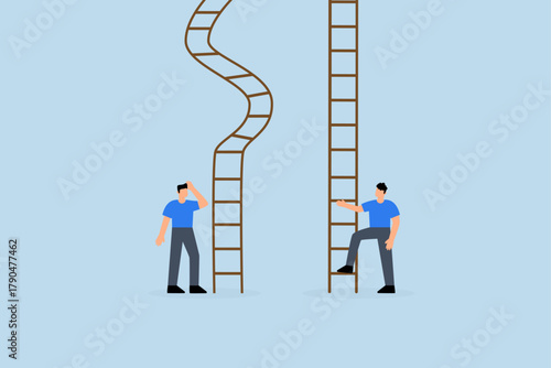 Career ladder challenge, entrepreneurs ready to ascend both the simple and challenging career ladder.