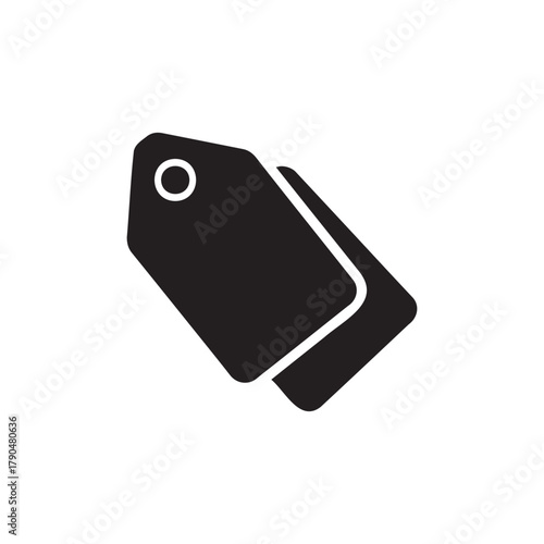 Two black price tags overlapping