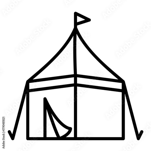 Icon of pilgrims' tents for camping in Mina