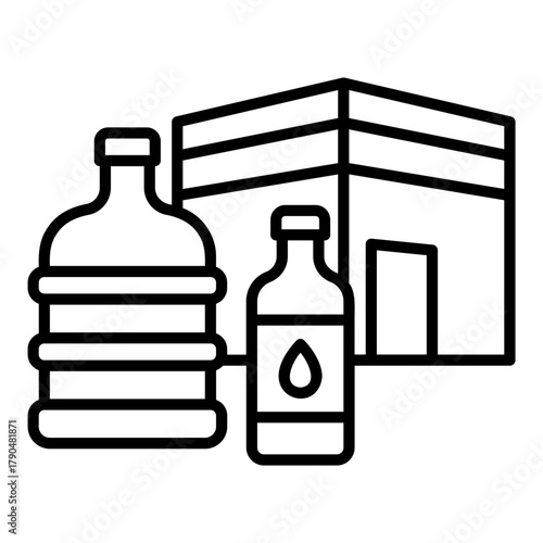 Zamzam water icon from Mecca