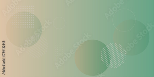 Gradient dull blue patterned desktop wallpaper. Abstract texture background design. Glossy white gradient circle lines. Minimal vector background in beige and teal color.
