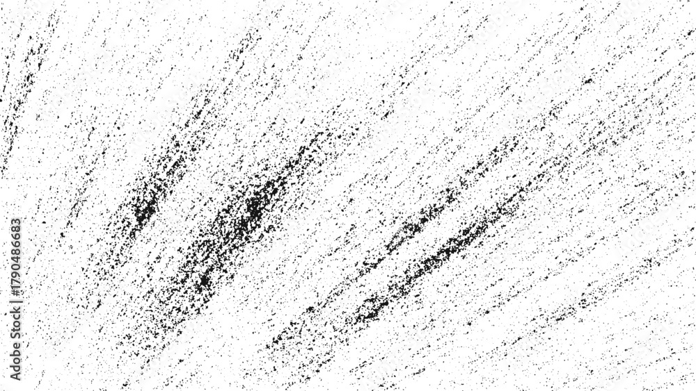 Fototapeta premium Dark grain noise texture overlay with weathered grunge pattern and transparent dotted design for retro vector background