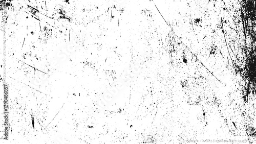 Dark grain noise texture overlay with weathered grunge pattern and transparent dotted design for retro vector background