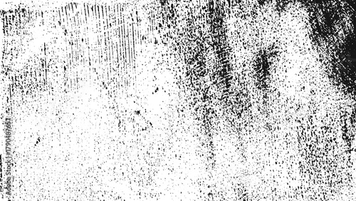 Abstract dust grain texture with scattered particles on white background for vintage grunge vector design effect