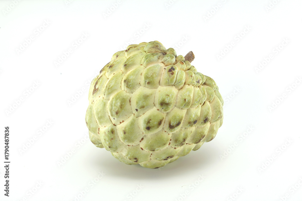 Fototapeta premium Custard apple on white background,Close up
