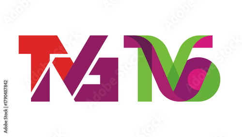 Modern TV Channel Logo Set: Corporate Symbolism for Communication and Entertainment.
