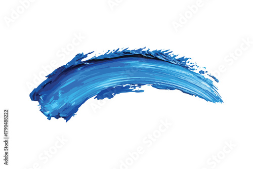 Blue paint stroke