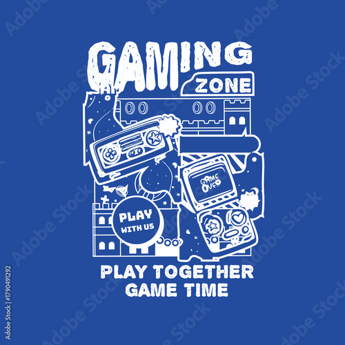 Gaming Zone play together game time street wear design