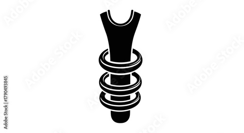 Hair curler icon for beauty and styling.