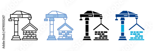 Property Development Icon Set Multiple Style Collection